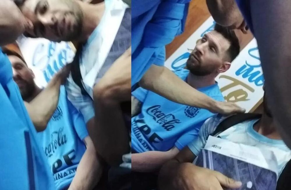 Fernando Palacios logró llegar a Messi - Foto TN