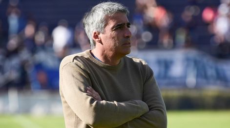 Gabriel Gómez, DT de Independiente Rivadavia. / Mariana Villa
