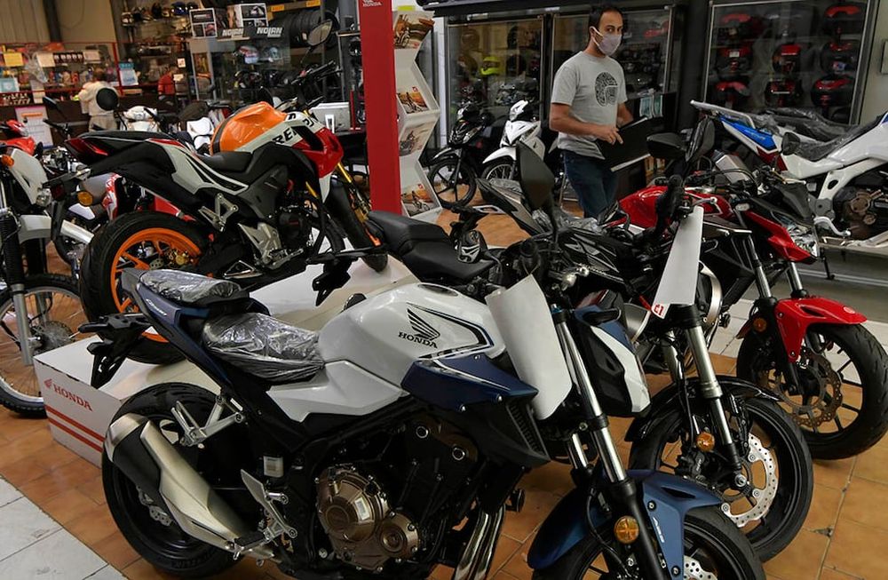 En abril patentaron 39.719 motos, un 18% menos con respecto al mes anterior. / Foto: Orlando Pelichotti / Los Andes