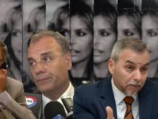 Fiscales del caso Nora Dalmasso: Javier Di Santo, Daniel Miralles y Luis Pizarro. Todos fueron destituidos.&nbsp;