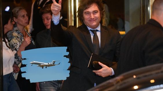 Javier Milei llegó a Estados Unidos. Foto: Clarín