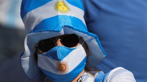Los fanáticos argentinos no tienen límite y copar Qatar para alentar al equipo de Lionel Messi. / Gentileza.