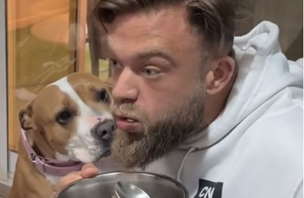 El usuario de TikTok Guille probó el alimento de su perro porque se viralizó un desafío que dice que algunos lo usan para ganar masa muscular.