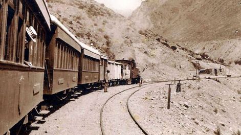 La llegada del ferrocarril a Mendoza. / Imagen ilustrativa / Gentileza