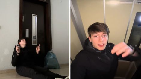 Quedó encerrado en el ascensor por el apagón en España, compartió sus insólitas reflexiones y se hizo viral