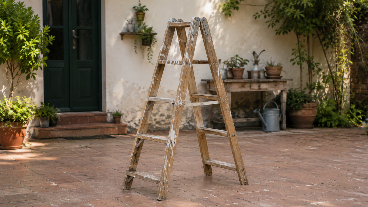Si tenés una escalera de madera en desuso, tenés un tesoro: 5 formas creativas de reutilizarla en casa