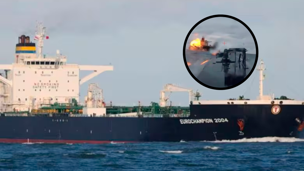 El Dashan fue atacado por drones marítimos ucranianos.