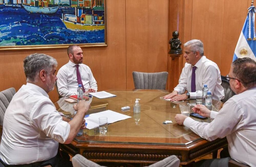 Martín Guzmán (Economía), Julián Domínguez (Agricultura), Matías Kulfas (Desarrollo Productivo) y Roberto Feletti (Comercio Interior).