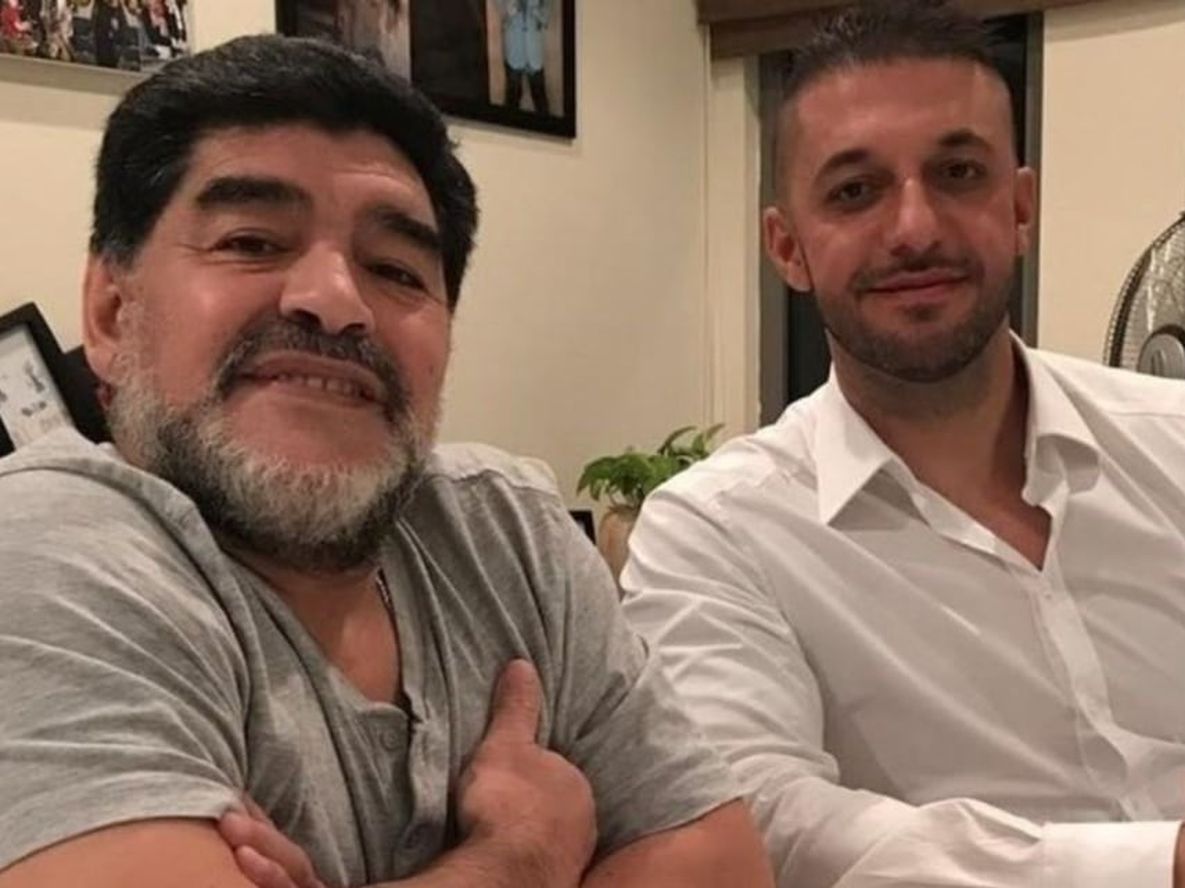 Diego Maradona junto a Matías Morla. / Archivo.