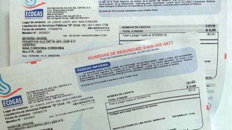Prohibieron incluir tasas e impuestos provinciales en la boleta de los servicios públicos.