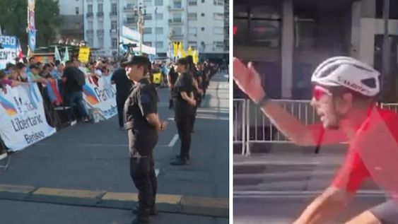 Dos personas pudieron sortear las vallas de seguridad en la asunción de Milei