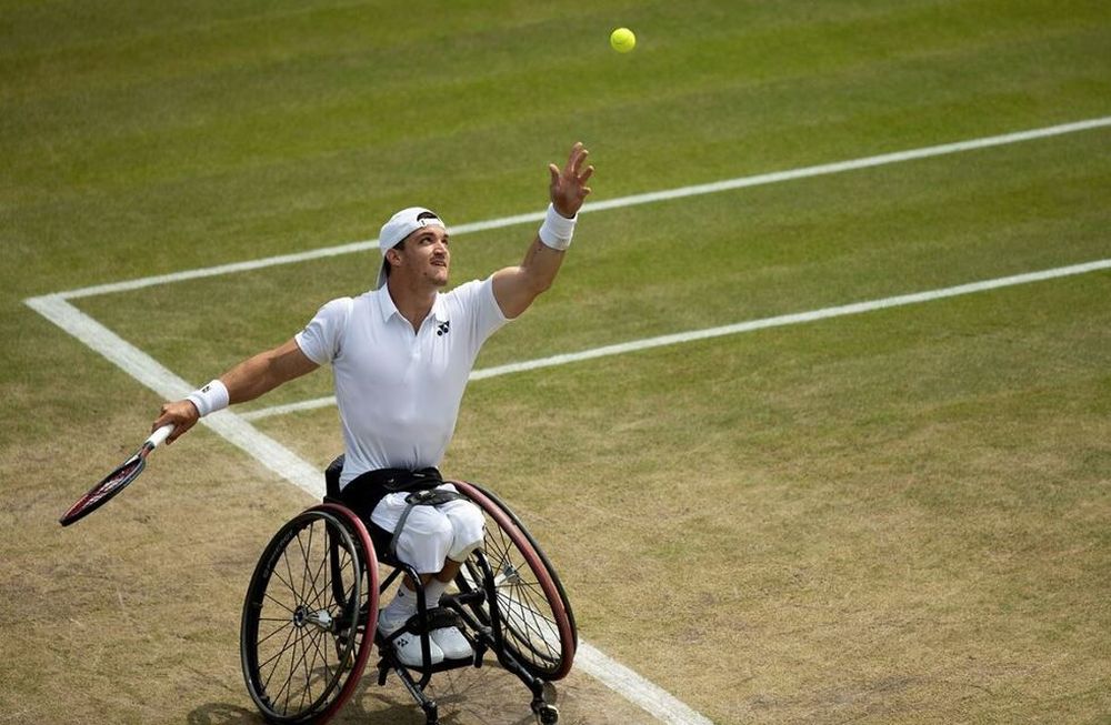 El argentino Gustavo Fernández, finalista en el tenis adaptado en Wimbledon