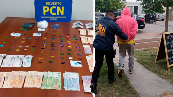 La Policía desarticuló un punto de venta de drogas en Guaymallén.