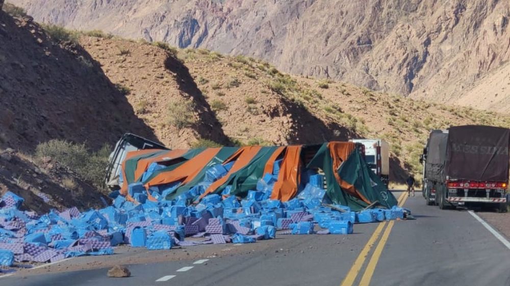 Accidente en Ruta 7, en Alta Montaña.