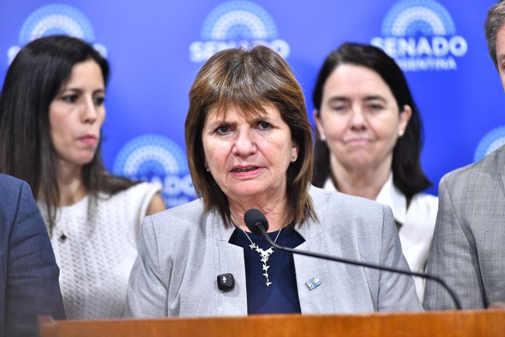 Patricia Bullrich anunció el dictamen del Senado por el nuevo Régimen Penal Juvenil. (archivo)