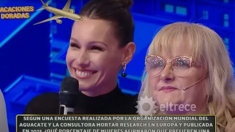 La divertida y pícara reacción de Pampita ante una inesperada respuesta sobre sexo y palta en Los 8 Escalones