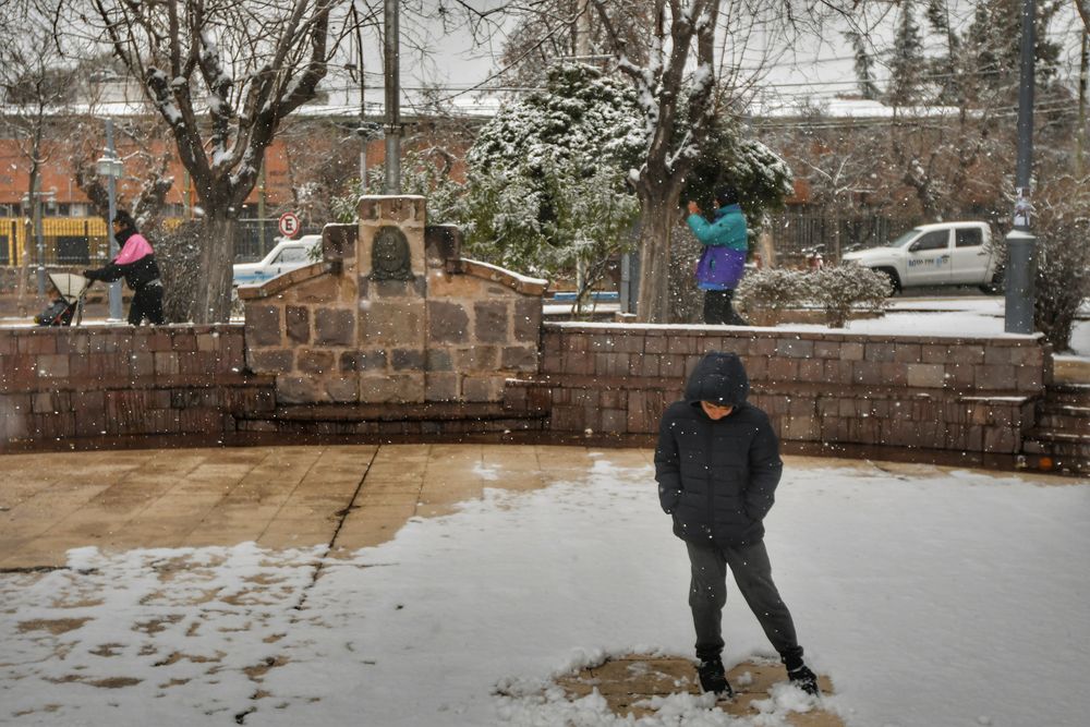 Galería de fotos así está Mendoza bajo la nieve en medio de la ola polar. Foto: Daniel Caballero / Los Andes.