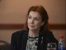 Canciller Diana Mondino en el Hotel Quorum (Facundo Luque / La Voz)