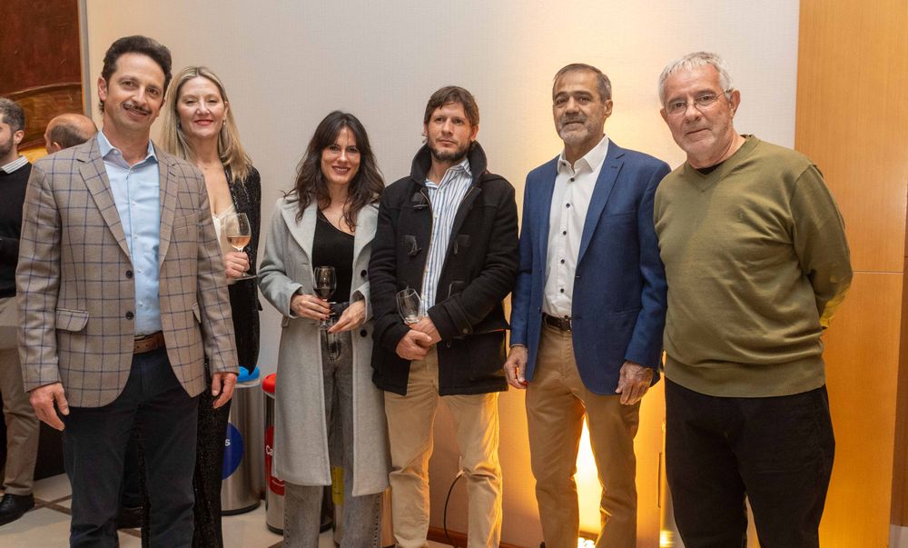 Fernando, Lorena, Carina, Facundo, Fernando Barbera e Osvaldo Roby.