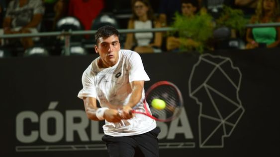 Diego Schwartzman enfrentó a Román Burruchaga en el Córdoba Open 2024. Jorge Luis Burruchaga, campeón del mundo con la selección argentina de fútbol en México 1986, estuvo en el estadio. (Javier Ferreyra / La Voz)