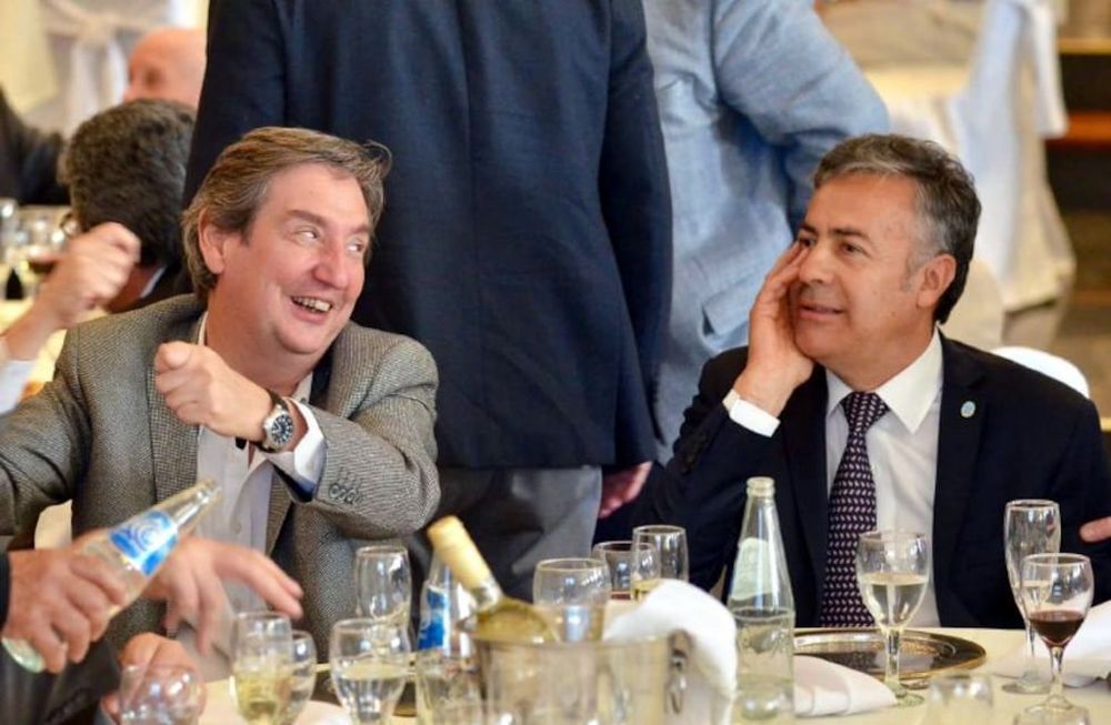 Emir Félix y Alfredo Cornejo cuando coincidieron como intendente y gobernador