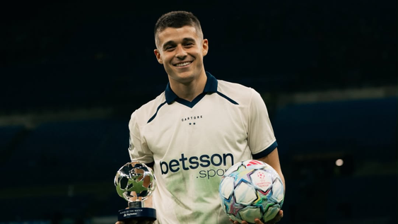 Nicolò Tresoldi abrió la puerta para jugar en la Selección Argentina tras su hat-trick en Champions League.