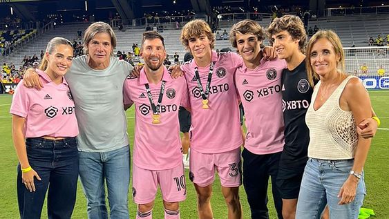 El hijo de PabloCremaschi, Benjamín (20), juega con Messi en el Inter de Miami. | Foto:gentileza El hijo de PabloCremaschi, Benjamín (20), juega con Messi en el Inter de Miami. | Foto:gentileza