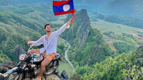 Cómo es vivir en 100 países con 30 años: la marca impresionante de un joven y la lista completa. Foto: Gentileza Agustín Saez