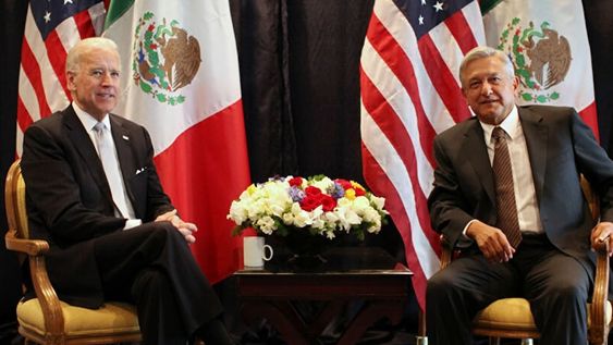 Joe Biden y Andrés Manuel López Obrador, presidentes de EE.UU. y México respectivamente.