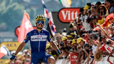 Alaphilippe se quedó con la primera etapa de montaña del Tour de France