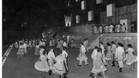 Una de las antiguas Fiestas de la Vendimia.