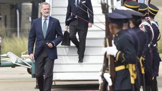 El Rey Felipe VI llegó a Buenos Aires para participar de los actos de asunción de Milei