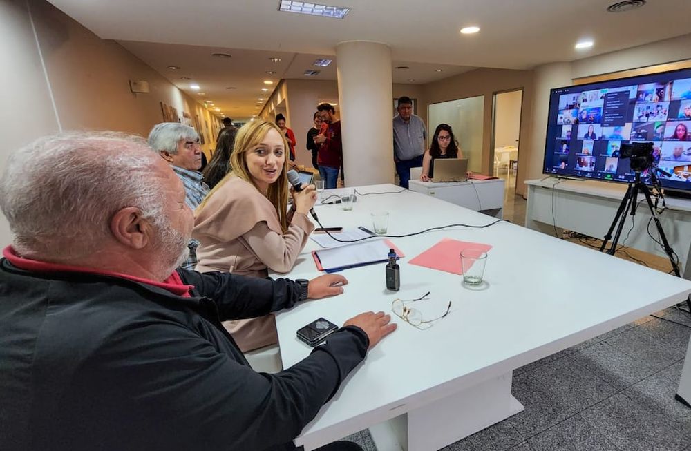 La presidenta del PJ, Anabel Fernández Sagasti al frente del Congreso Partidario que fue por Zoom. Foto: Prensa Frente de Todos.