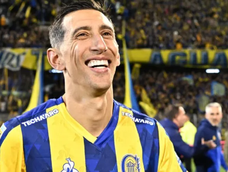 Ángel Di María figura de Rosario Central y un festejo dedicado a sus hijas. Ángel Di María figura de Rosario Central y un festejo dedicado a sus hijas.