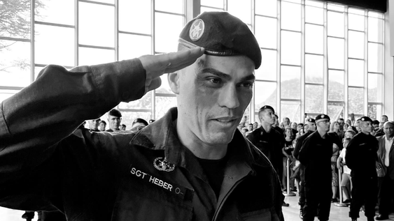 El sargento brasileño logró enviarle un último mensaje a su esposa antes de morir
