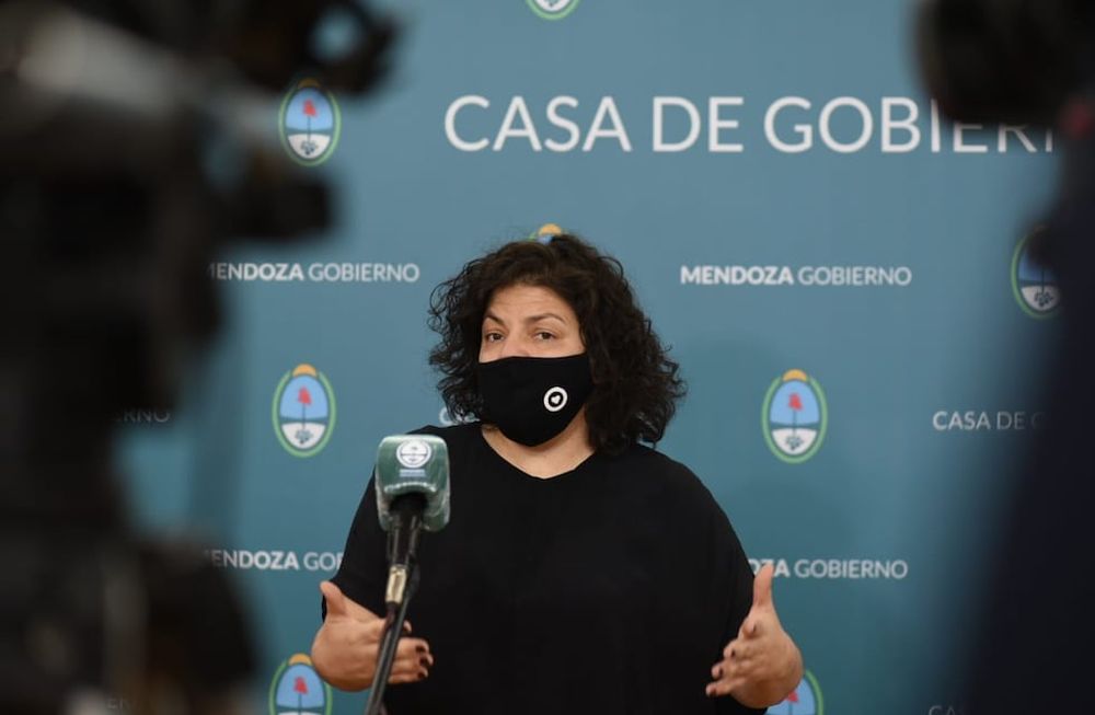 Carla Vizzotti, la funcionaria de Salud estuvo en Mendoza para coordinar el operativo nacional de vacunación.