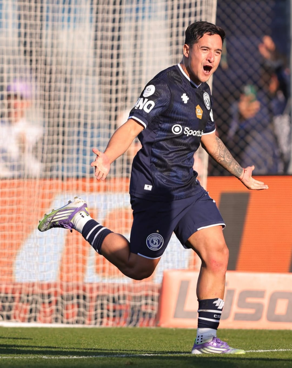 Luciano Gómez, autor del gol del único gol del partido.