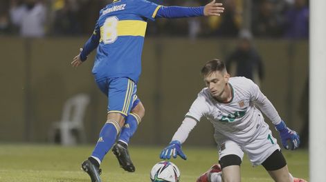 Fernández grita el 1 a 0 en Salta (Foto: Prensa Boca).