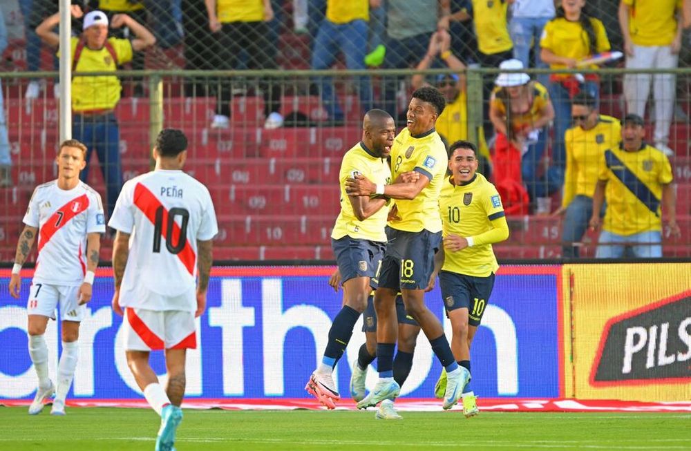 Ecuador venció 1-0 a Perú y logró la primera victoria en la era Becaccese. / Gentileza.