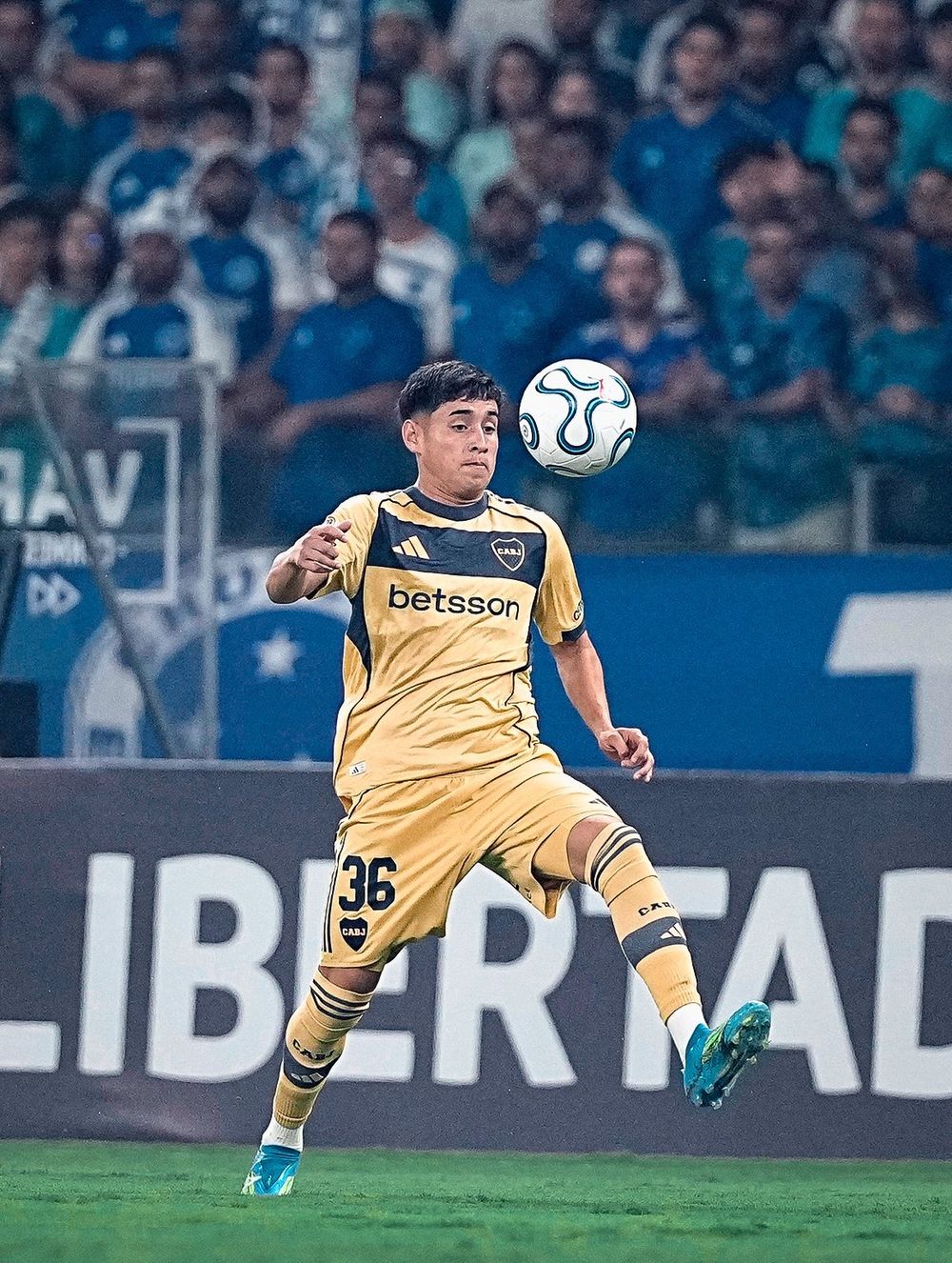 Boca contó con algunos momentos de Aranda, pero no fue suficiente para generar riesgo sobre la valla de Cruzeiro.