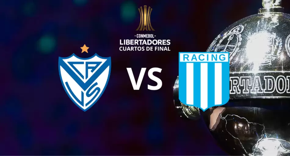 COPA LIBERTADORES: Vélez vs. Racing por los cuartos de final.  Partido de ida. 