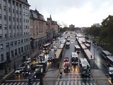 Vista de Retiro durante el paro de la CGT.&nbsp;
