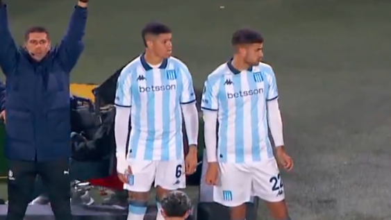 Marcos Rojo debutó en Racing