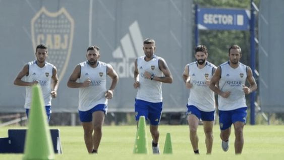 Los jugadores que estaban a préstamo en otros clubes se entrenaron con el resto del plantel de Boca Junior.