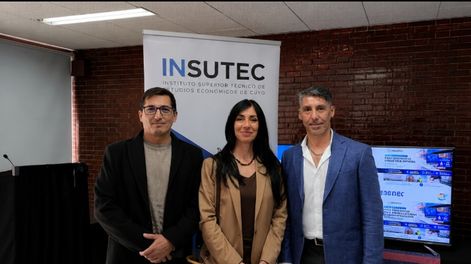 Referentes del INSUTEC: Pablo Aceña, Marita Ahumada y Marcelo Vera.