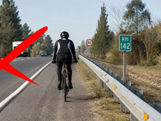 Ciclistas ya no podrán circular por la banquina. Ciclistas ya no podrán circular por la banquina.