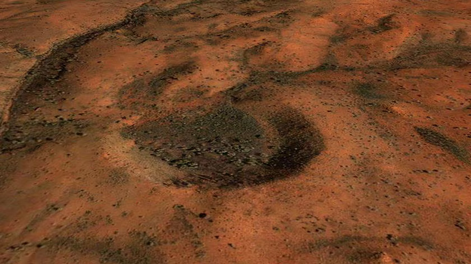 Geólogo encontró un círculo perfecto en Google Earth. Resultó ser el cráter Hickman.