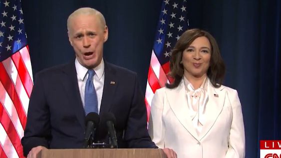 Jim Carrey y Maya Rudolph parodiaron a la fórmula ganadora de las elecciones en EE.UU.