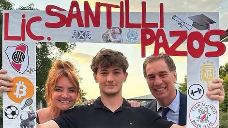El hijo de Diego Santilli y Nancy Pazos no siguió el paso de sus padres.