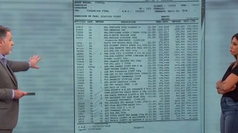 Cinthia Fernández mostró el ticket de su compra de 100 mil pesos